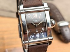 Charriol Colvmbvs CCSTRH2 Stainless Steel Brown Roman Dial Quartz Watch Vintage