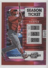 2022 Panini Chronicles Contenders Optic Pink Pulsar Prizm Bryce Harper #25 12w7