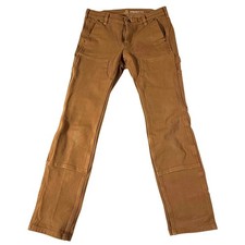 Carhartt Double Knee Womens Straight Fit Work Pants Brown Size 4 Regular