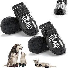 Dog Shoes, Waterproof Dogs Boots for Hot Pavement Hardwood Floors  Size:6,4PCS 