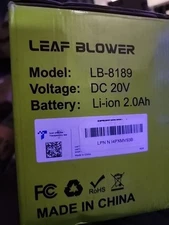 Leaf Blower Cordless with 1 Tube, 130MPH 180CFM High Speed, Tool Only,...