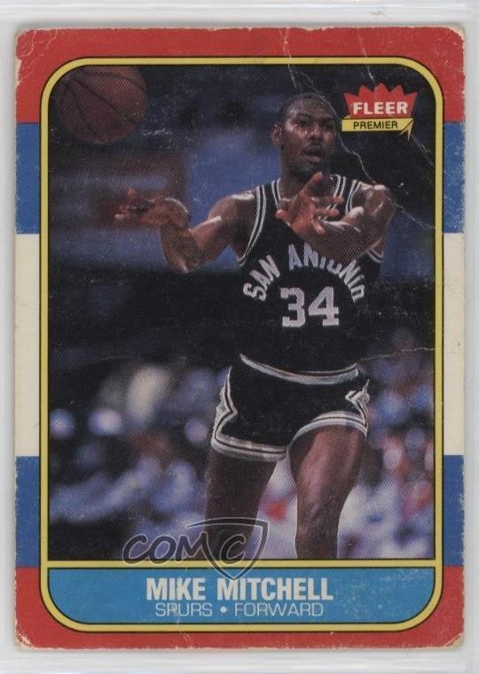 1986-87 Fleer Mike Mitchell #74 1g2w