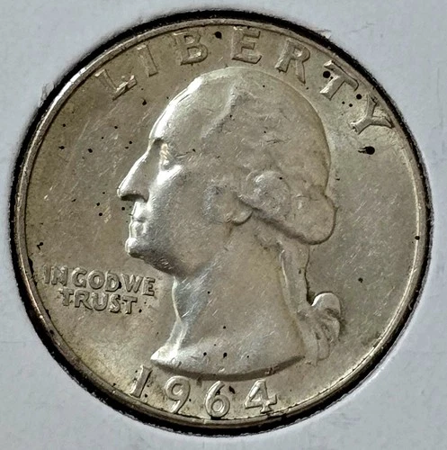 1964 XF A1 Washington Silver Quarter Dollar,  25C Combined Shipping