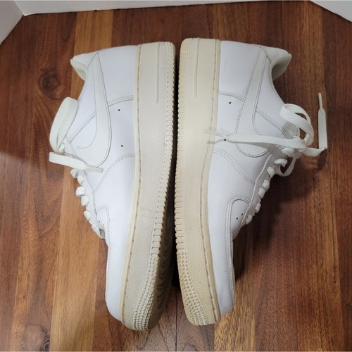 Nike Air Force 1 Low All White Leather 315122-111 2012 Men's Size 9.5 - Picture 4 of 15