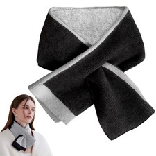 Unisex Double Sided Knitted PullThrough Scarf Winter Neck Warmer 1 PCS
