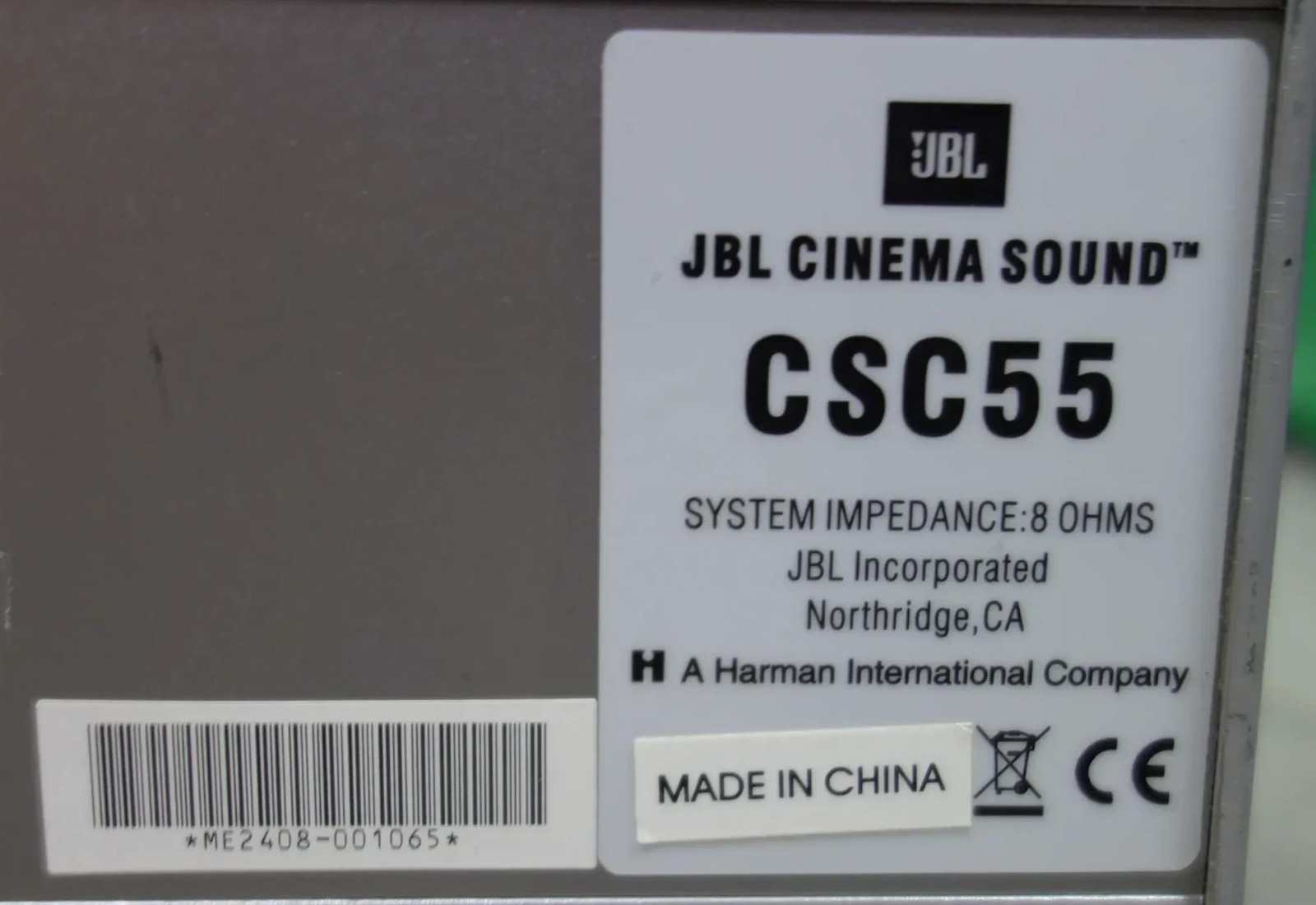 JBL CSC55 2-Way, Dual 5" Center Channel Loudspeaker - Free Shipping