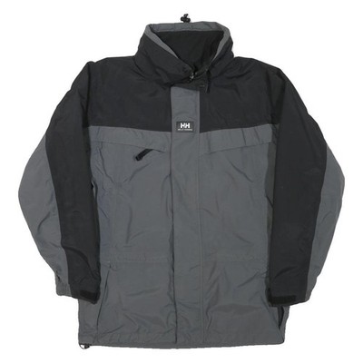HELLY HANSEN Herren Outdoorjacke Schwarz/Grau XS Polyester Reißverschluss