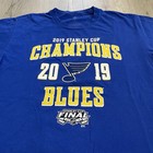 St Louis Blues Shirt Adult Large Blue Short Sleeve NHL Hockey Stanley Cup Tee  — photo 2