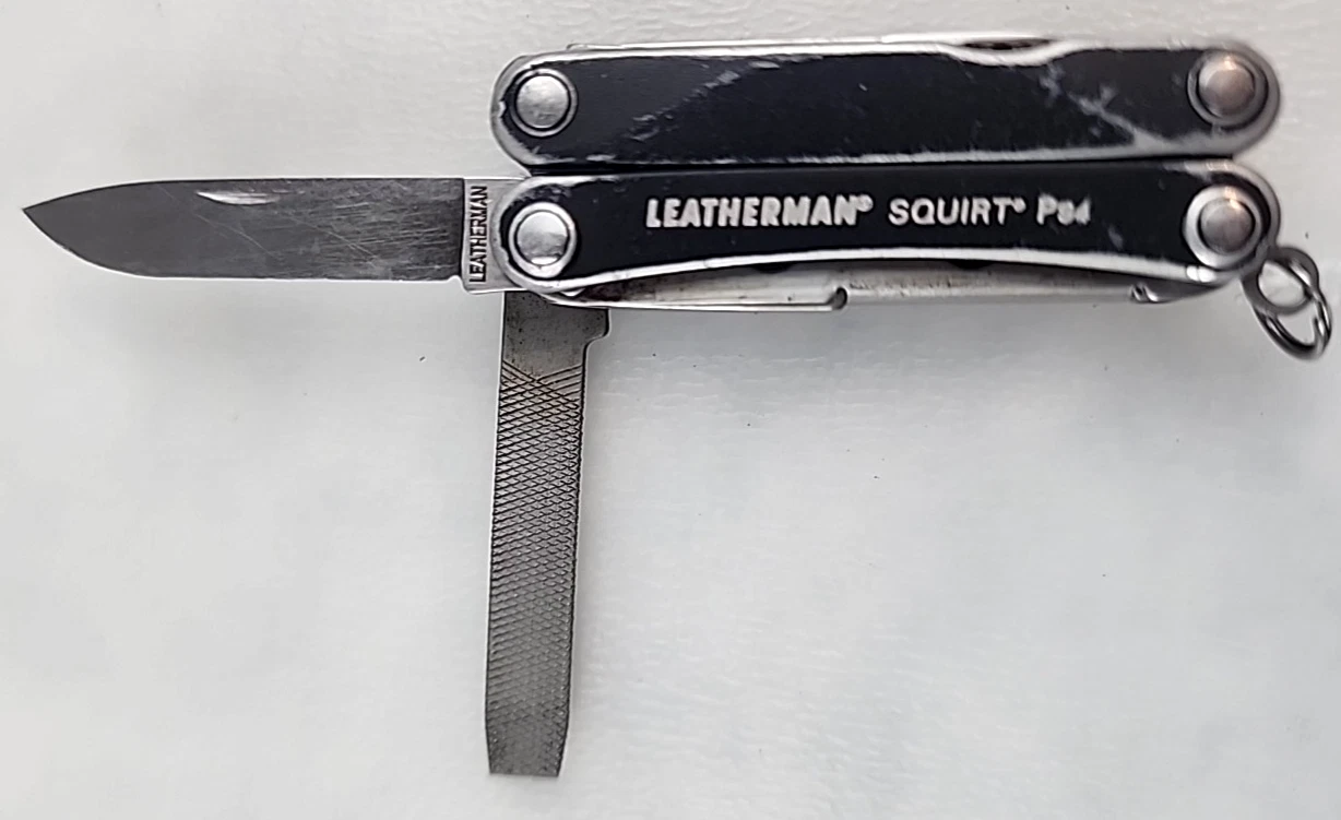 544 Leatherman Squirt PS4 Black Multitool Retired Highly Collectible Exc. Cond