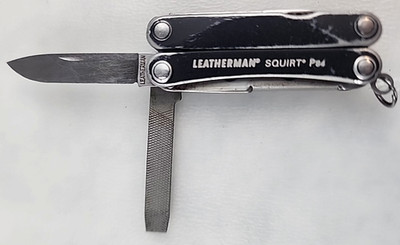544 Leatherman Squirt PS4 Black Multitool Retired Highly Collectible Exc. Cond 