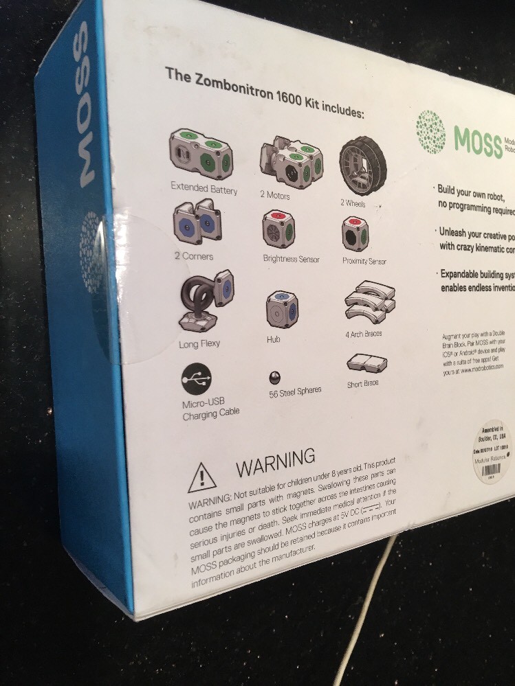 MOSS Zombonitron 1600 Robot Construction System Modular Robotics