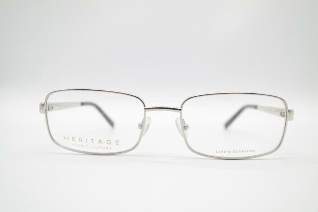 Heritage HEBM26 Silver Grey Oval Sunglasses Frame Eyeglasses New