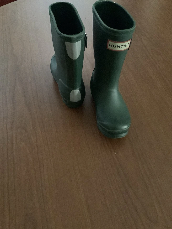 Green Hunter Boots Used Boys Size Kids 6 1/2 ,They Are In Very Good Condition. - Image 3 of 4