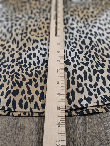 Top túnica Chicos para mujer grande tostado negro estampado de leopardo sin plancha abotonada largo Slv - Imagen 7 de 8