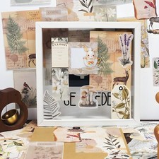 260 Pieces Vintage Scrapbook Supplies Pack Vintage Ephemera Bundle Junk Journal