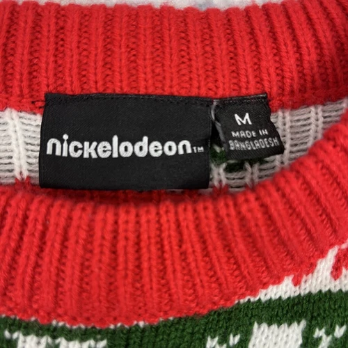 Nick 90s SpongeBob SquarePants Ugly Christmas Sweater Patrick Acrylic Medium