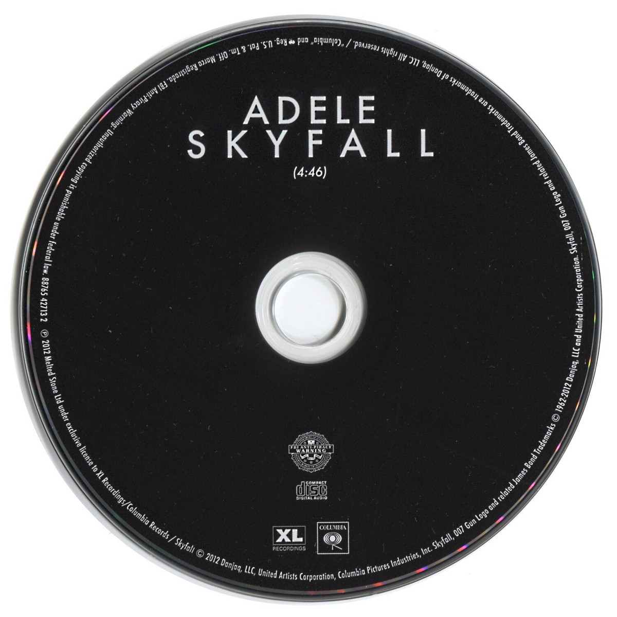 ADELE Skyfall (4:45) CD SINGLE Theme from the 007 James Bond