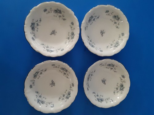 Johann Haviland Blue Garland Bavaria Germany Fruit Dessert Bowl Set of 4 (G2) - Picture 2 of 5