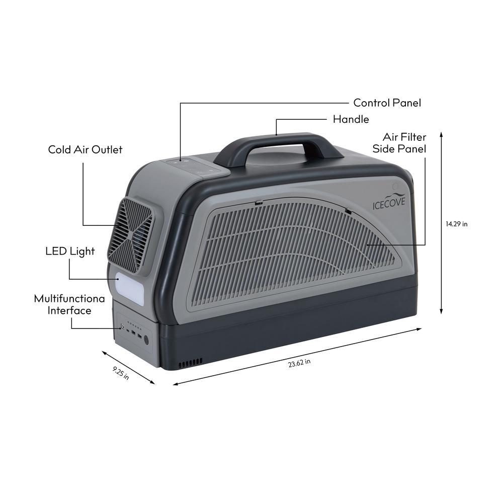 Sunjoy Portable Air Conditioner, Indoor/Outdoor AC Unit 2500 BTU