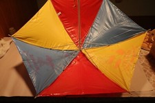 Vintage Mickey Mouse Club Vinyl Umbrella, Walt Disney Productions