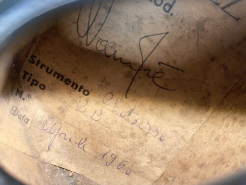 Chitarra vintage Wandre Framez modello B.B. 1960 - Foto 11 di 11