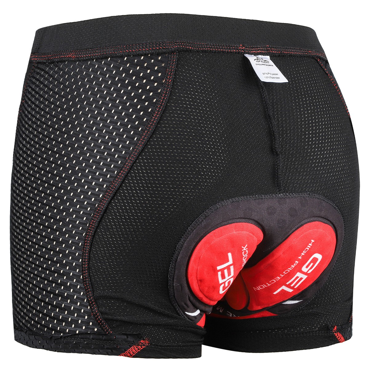 Towintec Pantaloni da Ciclismo da Uomo 5D Gel Imbottiti Antiurto Antiscivolo Biancheria Intima Traspirante Equitazione Motocicletta Comfortable Bici Mutande