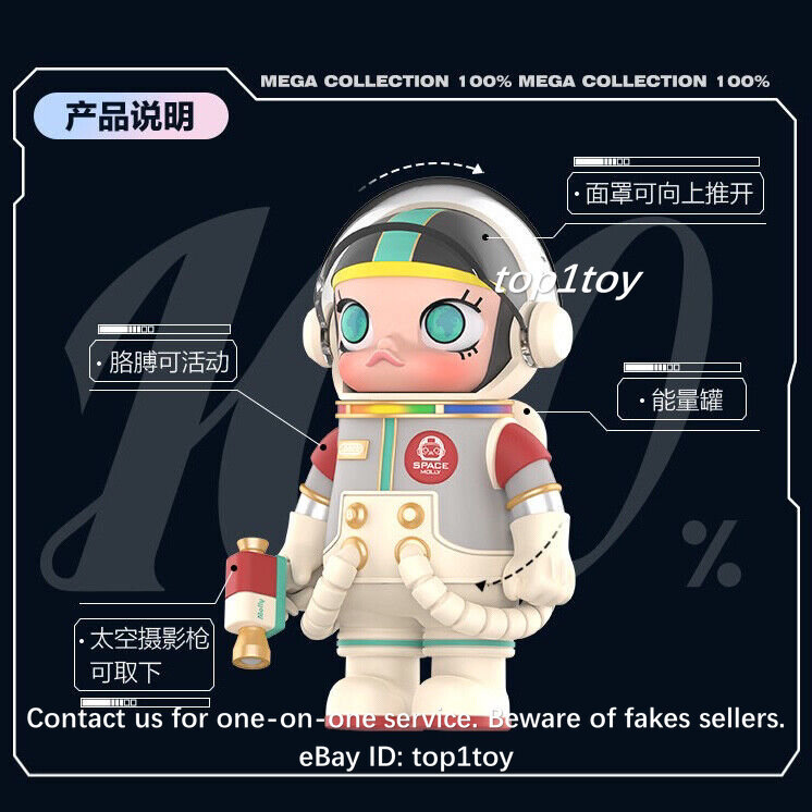 POP MART x KENNYSWORK Mega Collection 100% Space Molly 1 POP MART x KENNYSWORK Mega Collection 100% Space Molly 1