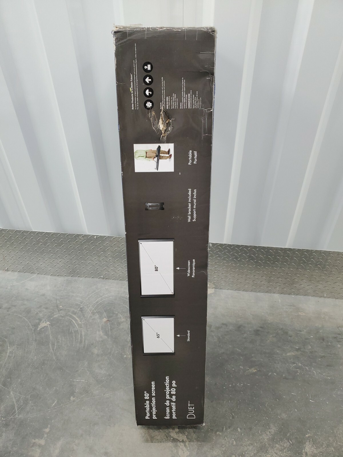 duet 80 projector screen