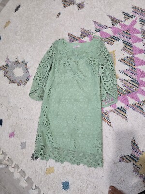 nanette lepore green lace dress Nanette Scalloped Shift 2 NWT Mint $159 Up to 40% Off