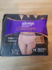 Always Discreet Boutique Incontinence Underwear, Size S
