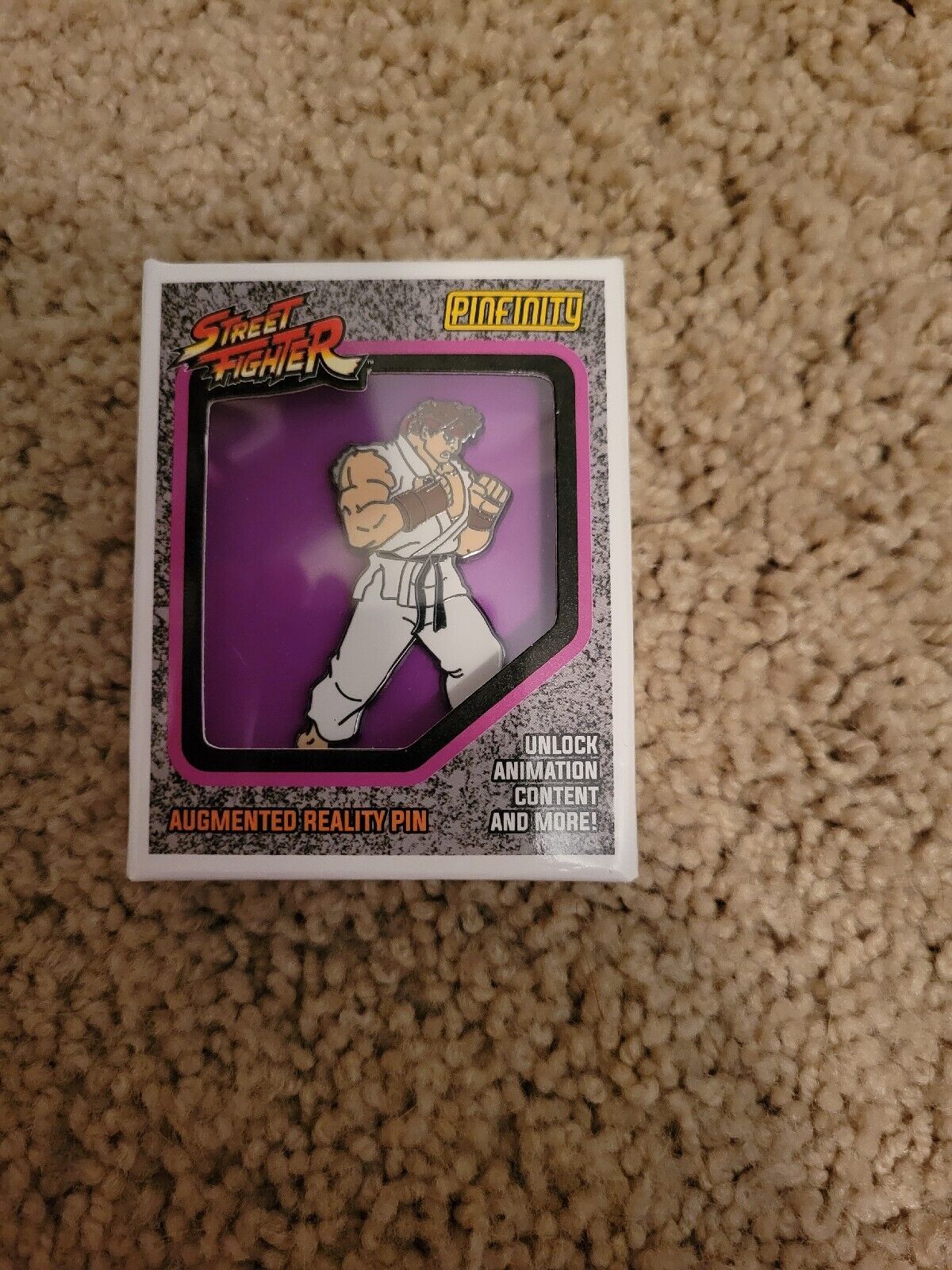 Street Fighter Ryu Augmented Reality Enamel Pin