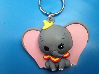 RARE BIG KEYCHAIN DISNEY DISNEYLAND PARIS PARK : DUMBO  3D