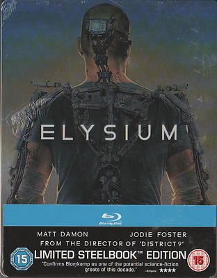 Elysium, Blu Ray Limited Steelbook, NEU & OVP