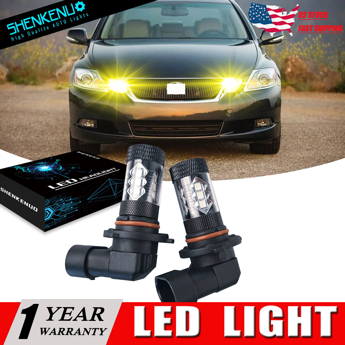 GS350 GS450h IS250 IS350 LEDフォグH16 HB4 Amazon.com: VLAND Projector LED Headlights Compatible with
