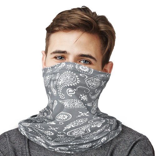 2 Pack Unisex Paisley Tube Bandana Neck Warmer Washable & Reusable Face Mask - Picture 11 of 25