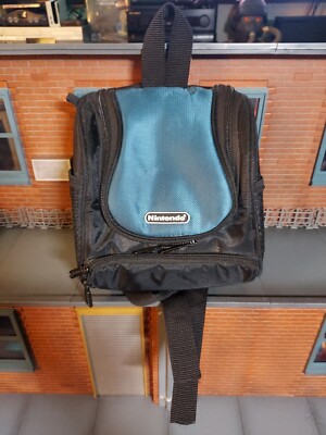 Nintendo Backpack Blue Zippered Pockets Adjustable Straps Game