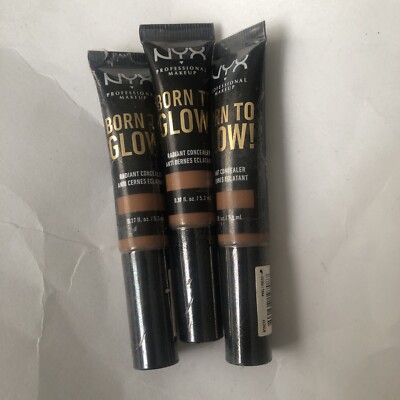 3 Pack NYX Professional Makeup Born To Glow Radiant Concealer Cappuccino Lot