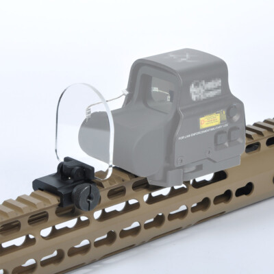 Airsoft Sight Saver - Optics Protector Shield - Picatinny Rail Mount - Flip Up