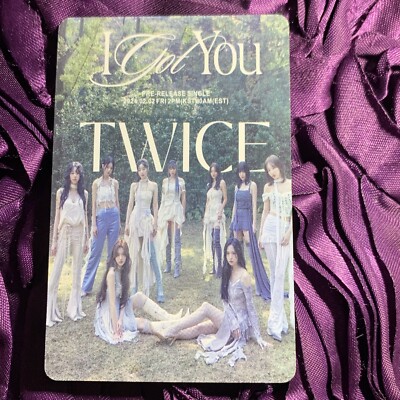 TWICE Forest Beauty Celeb K-pop Girl Photo Card Group I Got You Beauty