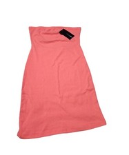 Fashion Nova Womens Trinity Tube Mini Dress Neon Orange Large