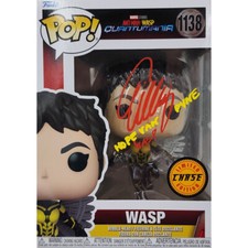 Evangeline Lilly Signed Wasp CHASE Funko (1138) w/ "The Wasp & Hope Van Dyne"...