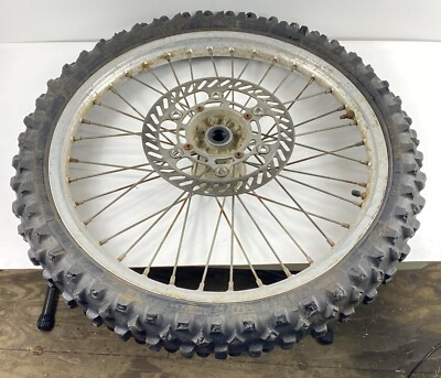 1998 kx250 front wheel RIM HUB SPOKES ROTOR TIRE KAWASAKI KX 250