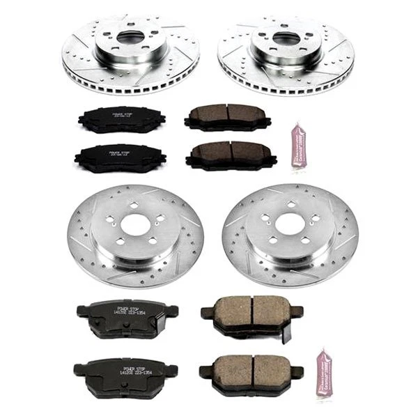 Power Stop 1-Click Z23 Evolution Sport Brake Kit for 09-19 Toyota Corolla Foto 2 de 2