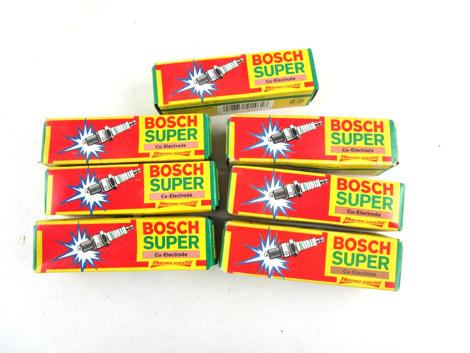 QTY 7  Bosch Super Spark Plugs  FR9HC   7561   Cu-Electrode   FR 9 HC