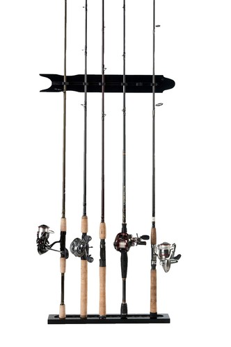 Fishing Pole Rod Holders 12 Rods Wall Or Ceiling Mounted Storage Organizer  New | eBay
