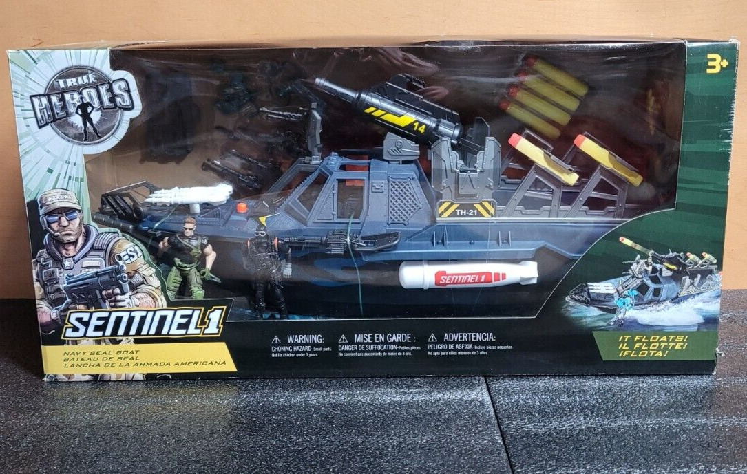 Toys R Us True Heroes Sentinel 1 Navy Seal Boat 1:18 scale