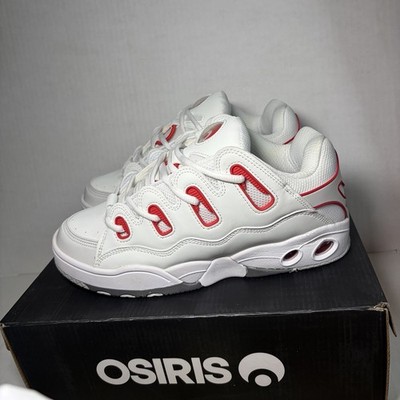 Osiris D3 OG Dave Mayhew Skate Shoes Mens 9.5 US | White / Red / Grey