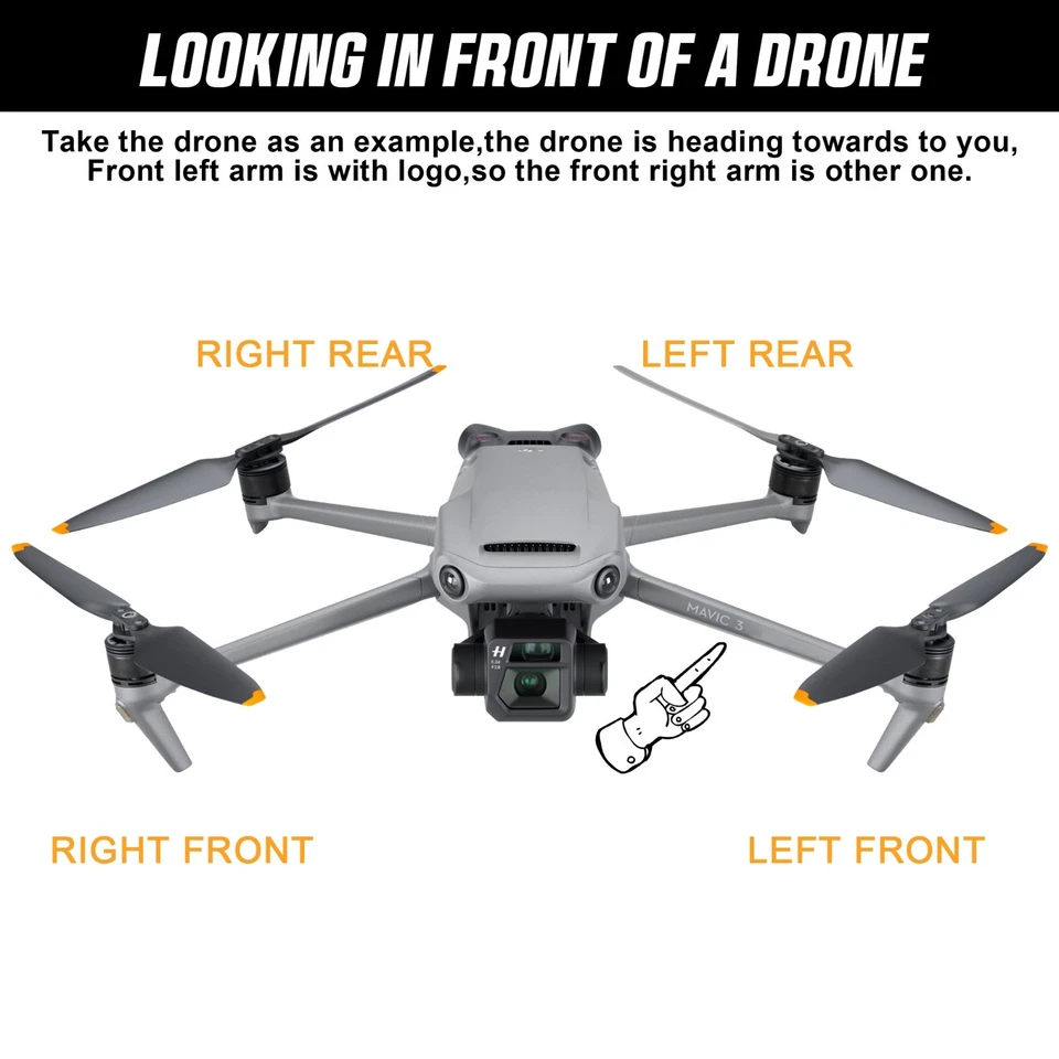 Repuesto de carcasa de brazo de dron trasero izquierdo derecho OEM para DJI Matrice 4 4E / 4T Foto 2 de 3