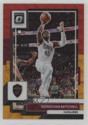 2022 Panini Donruss Optic Red & Gold Wave Prizm 88/99 Donovan Mitchell #72 0hl