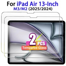 2PCS For iPad Air 13-Inch M3/M2 2025/2024 13" Tempered Glass Screen Protector